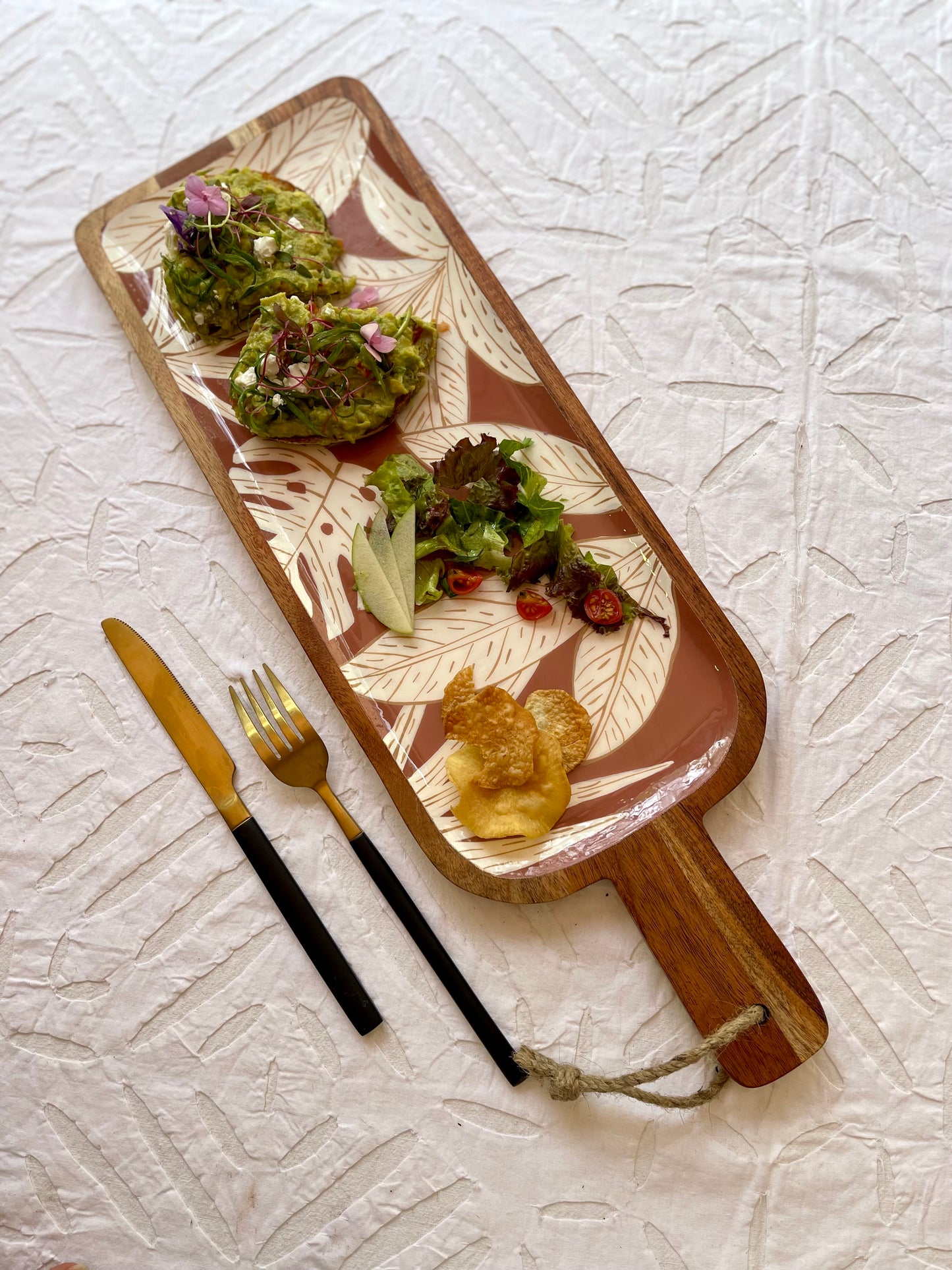 Small wooden platters